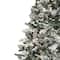 9ft. Pre-Lit Flocked Pine Artificial Christmas Tree, Warm White LED Lights